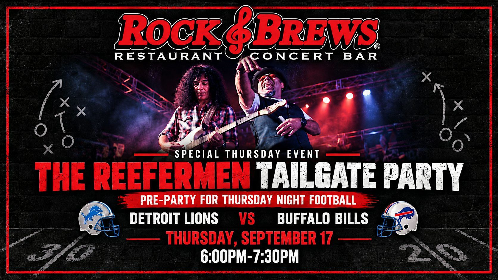 TAILGATE PARTY WITH THE REEFERMEN @ Rock & Brews Royal Oak