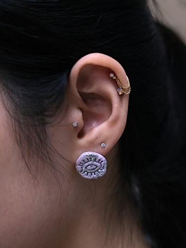 DIY Jewellery Class: Polymer Clay with Gold and Silver Leaf