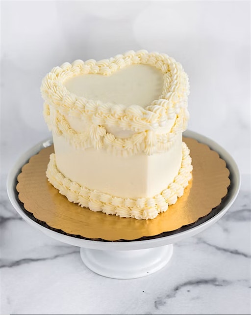 Vintage Heart Cake Decorating Class