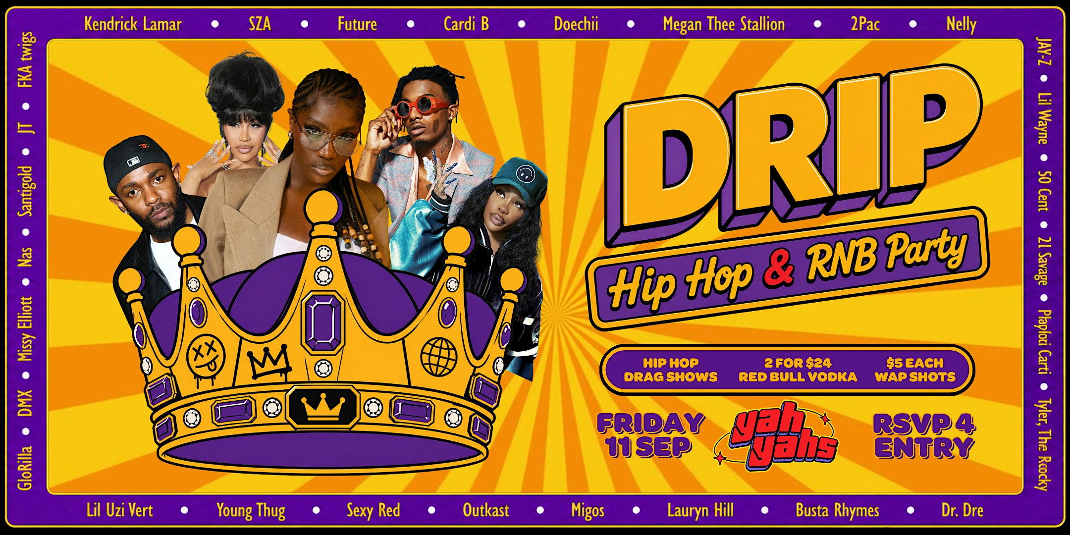 DRIP ~ Hip-Hop & RnB Party!  FRI SEPTEMBER 11