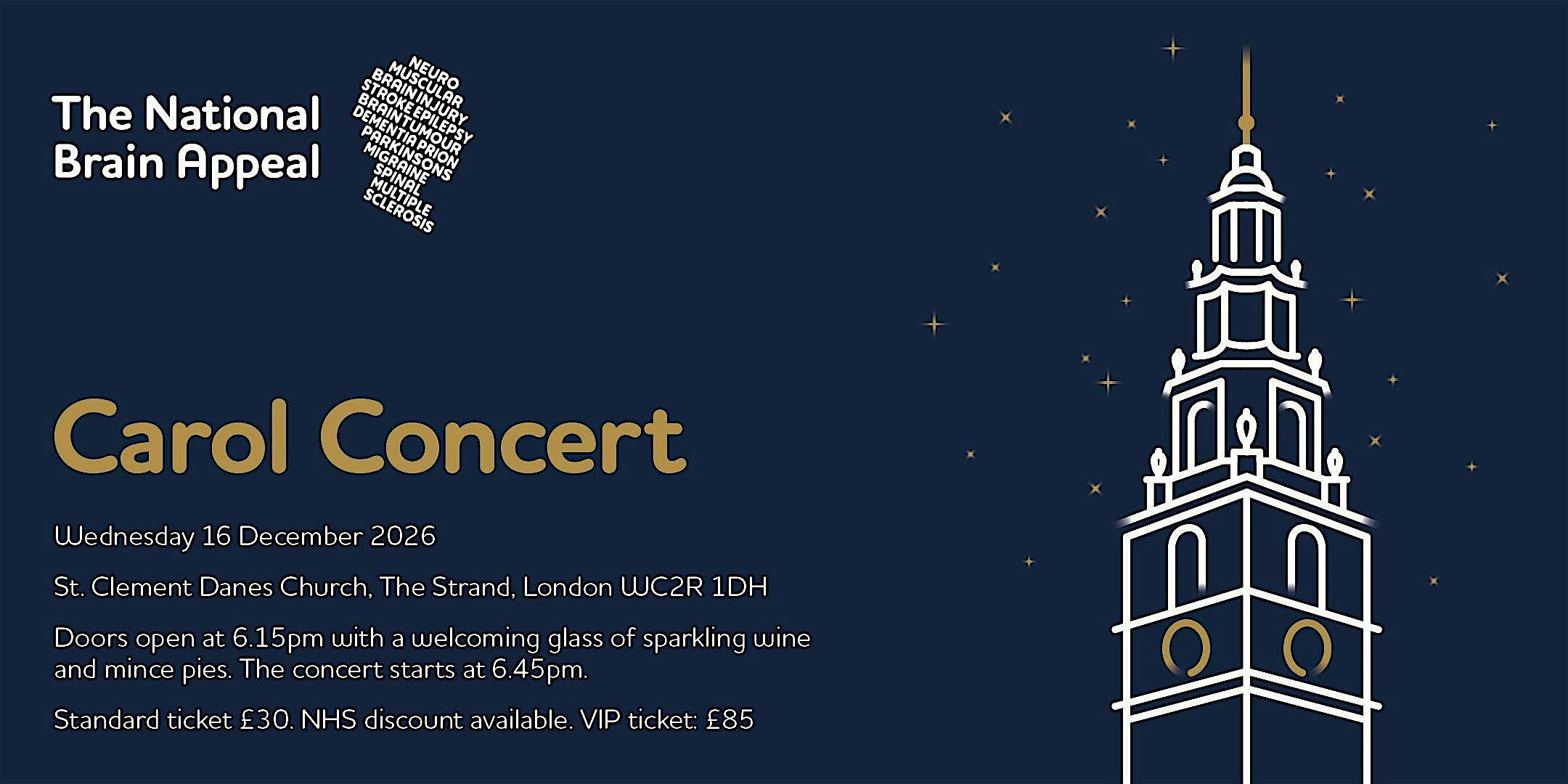 The National Brain Appeal Christmas Carol Concert 2026