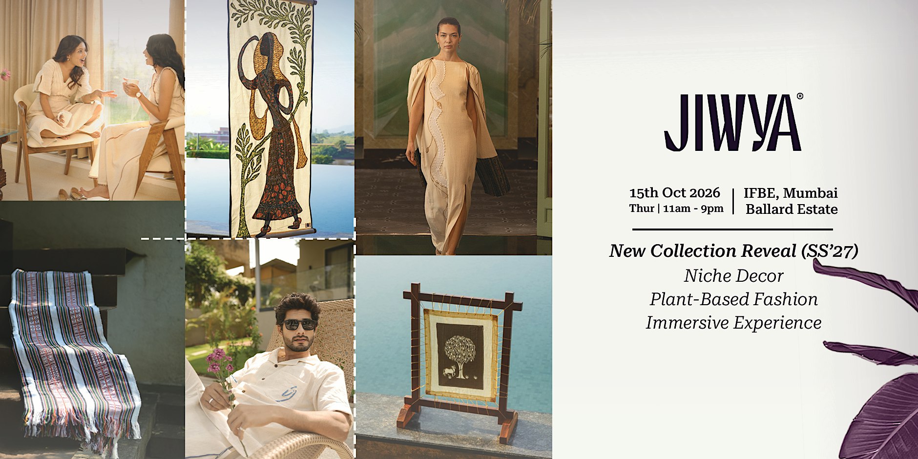 Exclusive showcase of plant-based fashion and decor by Jiwya