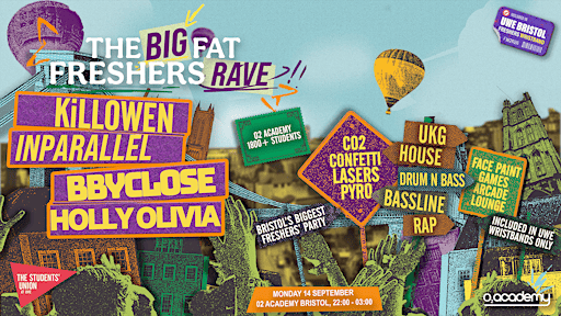 The Big Fat Freshers Rave w/ KiLLOWEN, INPARALLEL + MORE!