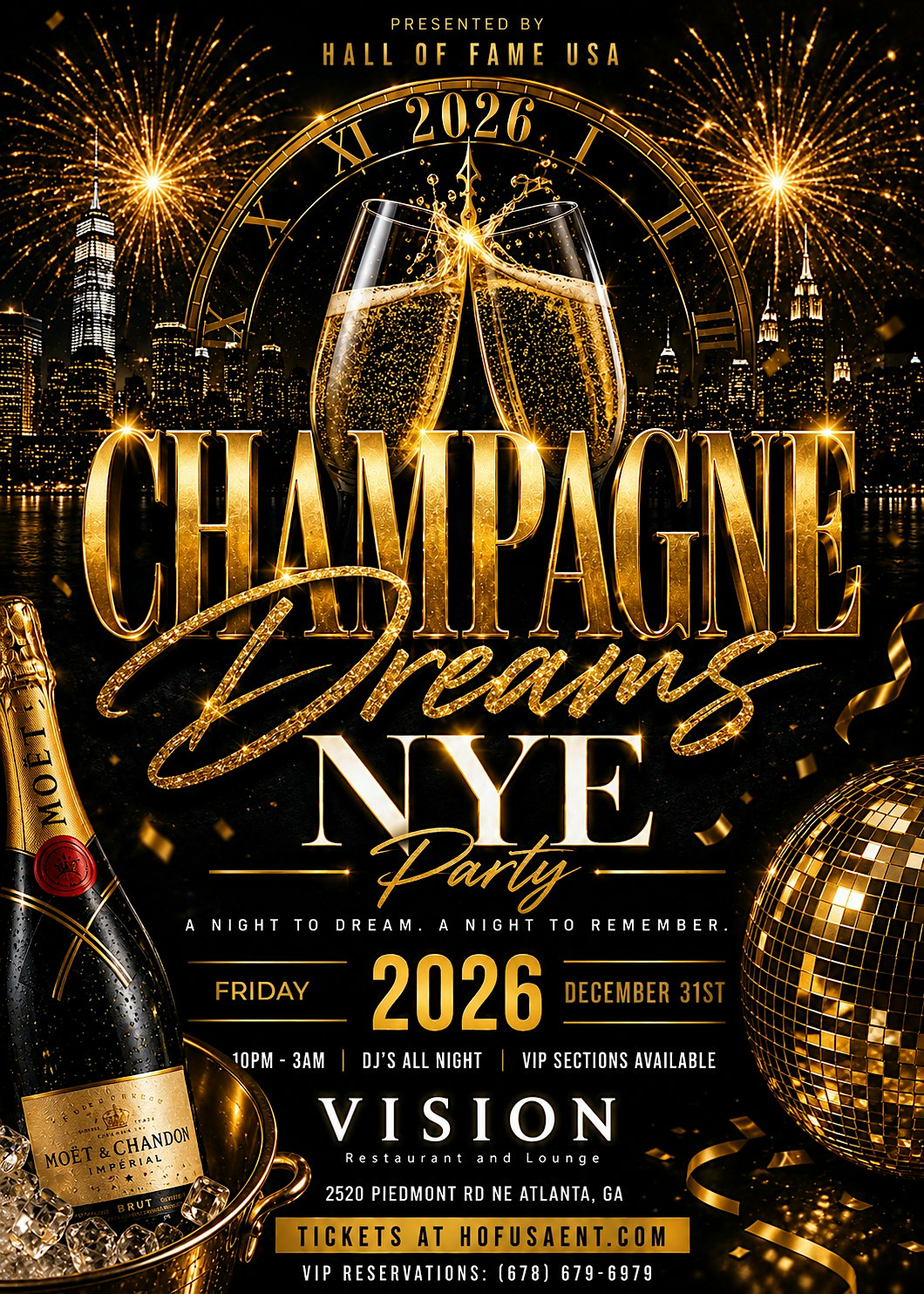 CHAMPAGNE DREAMS: New Years Eve in Atlanta