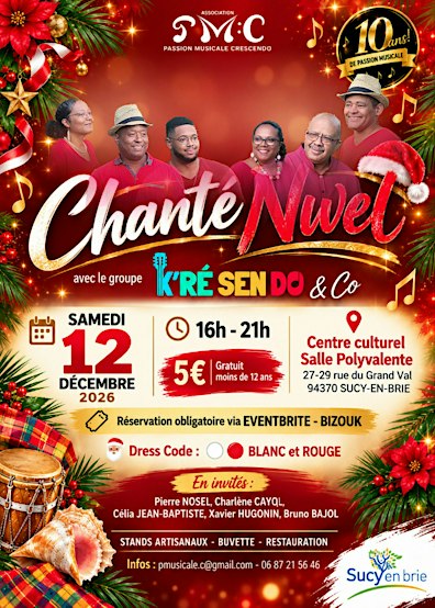Chanté Nwel 2026 Groupe K'Ré Sen Do & Co - BLANC & ROUGE