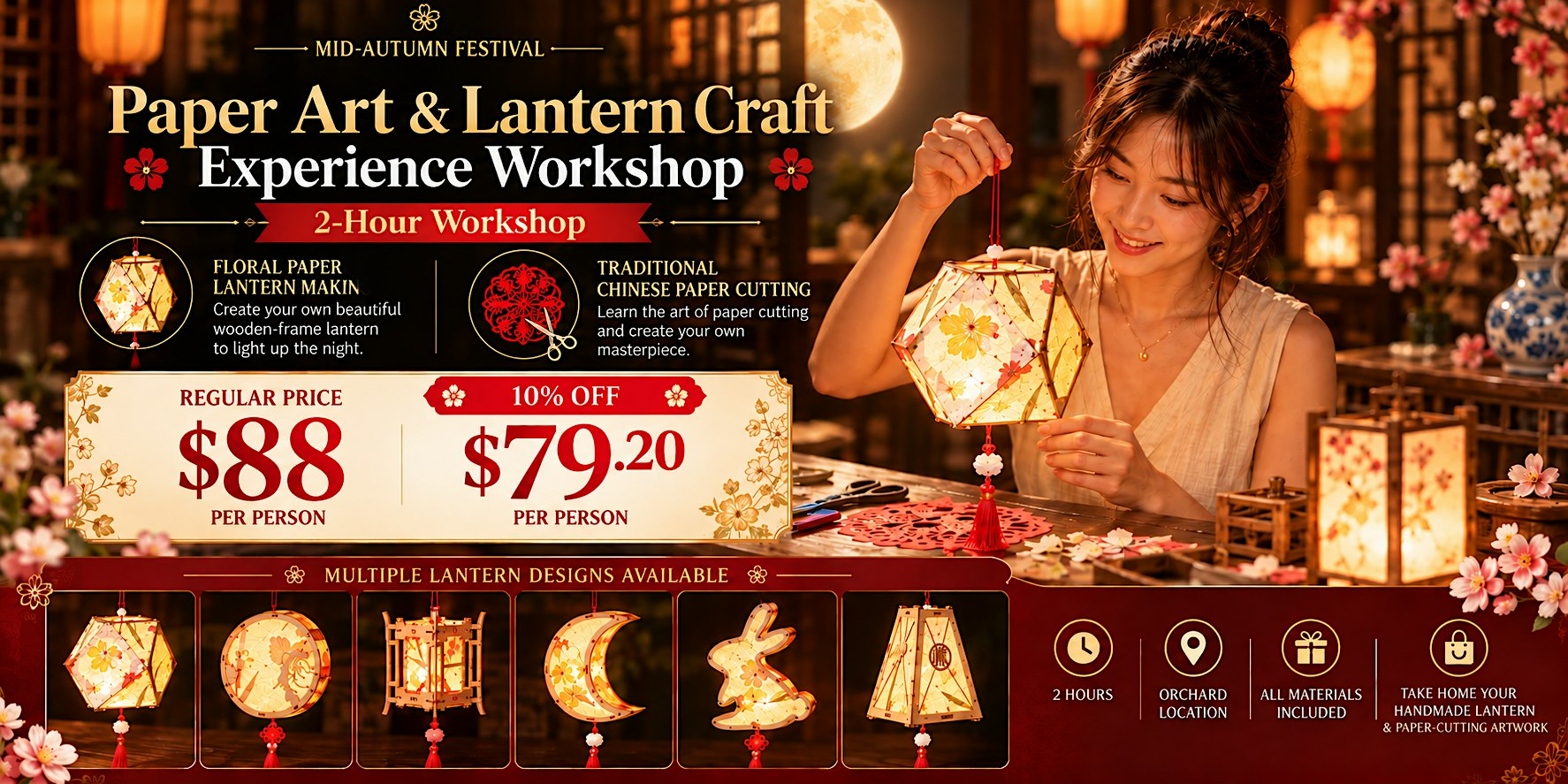 Paper Art & Lantern Craft Experience Workshop