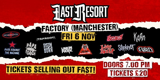 Last Resort - Nu Metal Tribute at Fac251 (Manchester)