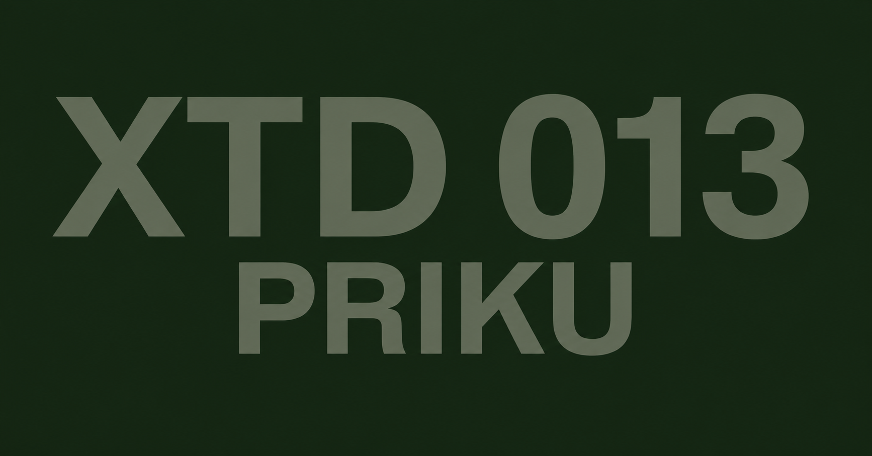XTD - 013 - Priku