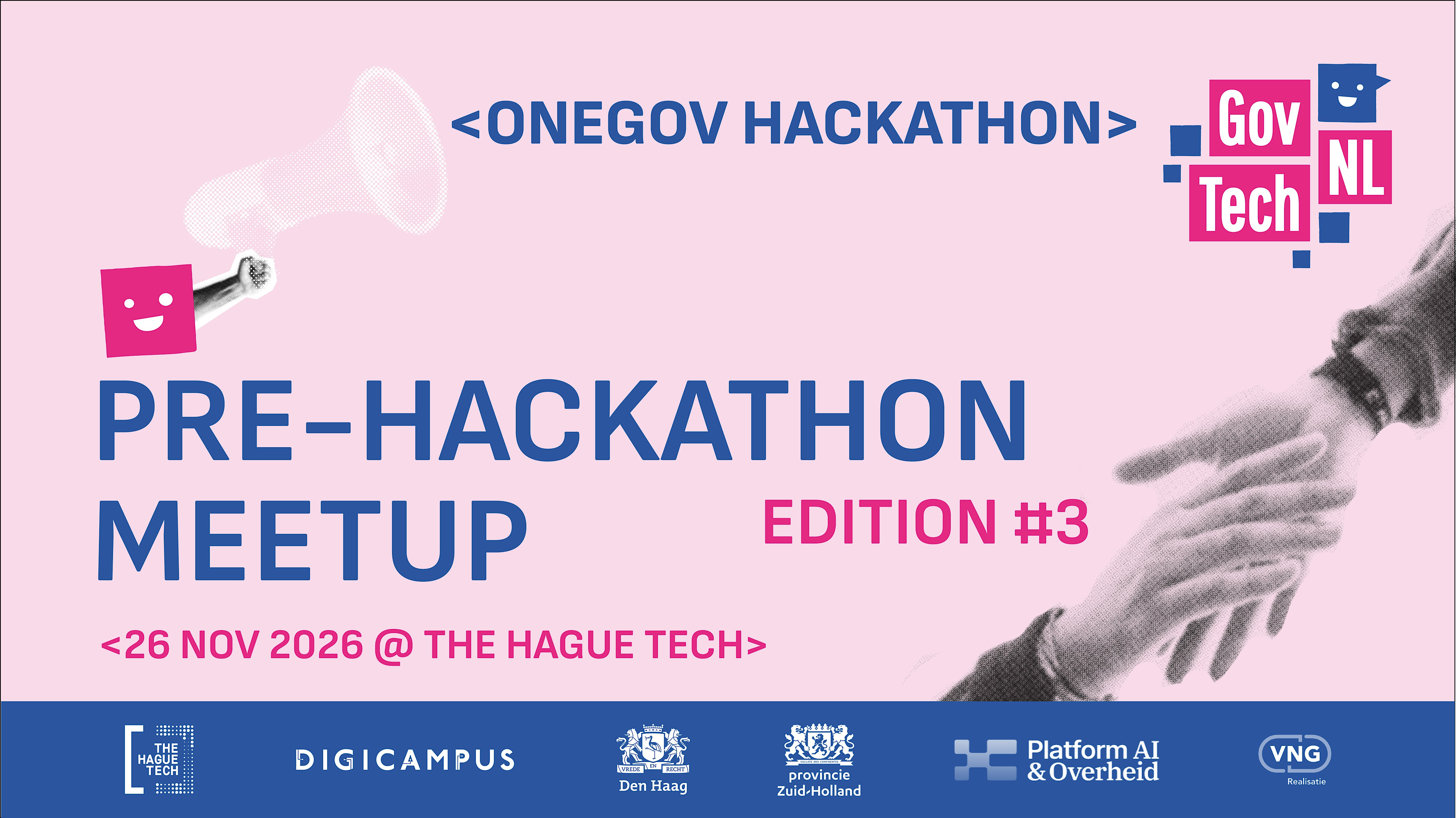 Pre-Hackathon: OneGov #3 | Leer de challenges kennen & vind je team