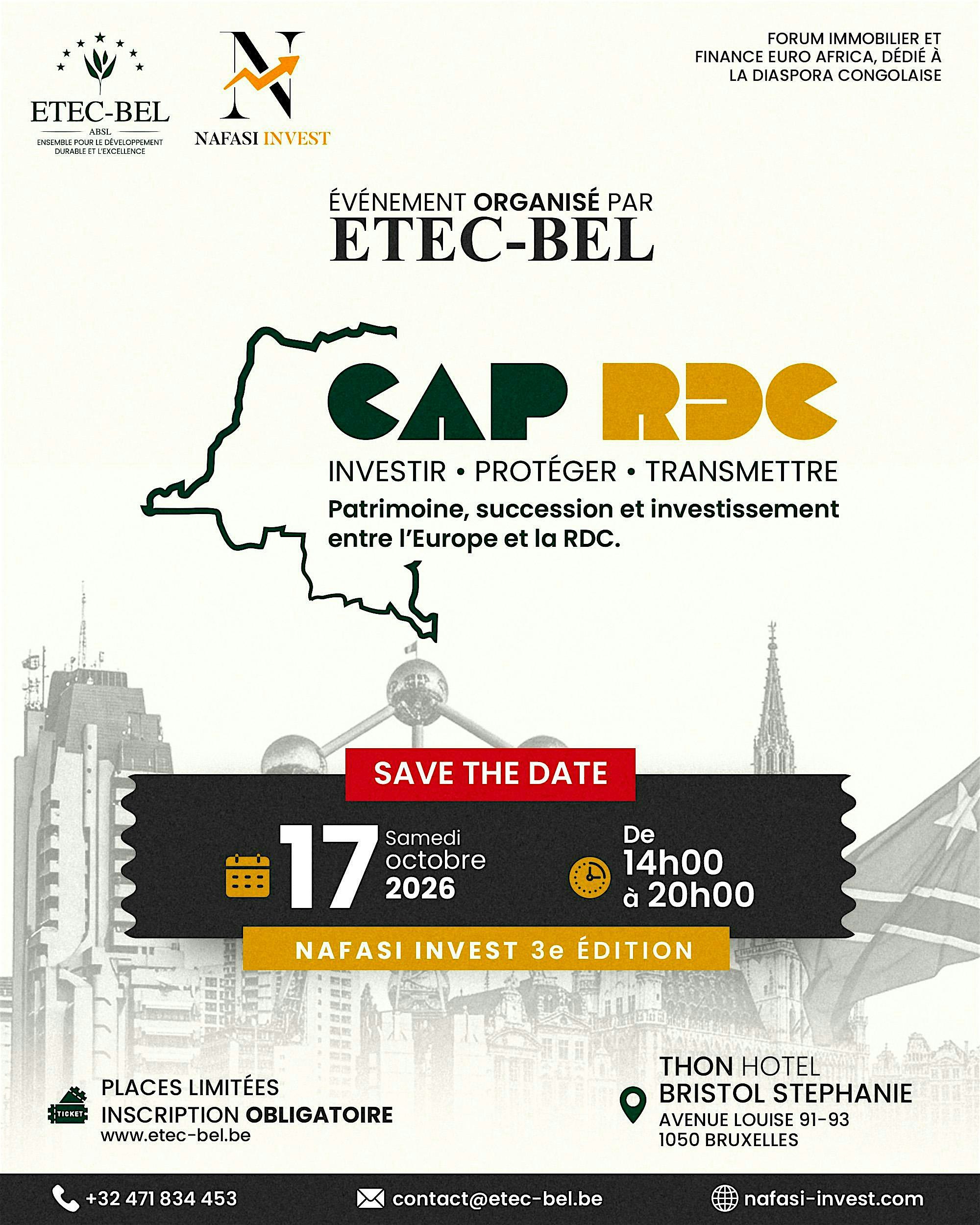 CAP RDC 2026 — Investir, protéger et transmettre | ETEC-BEL × NAFASI INVEST