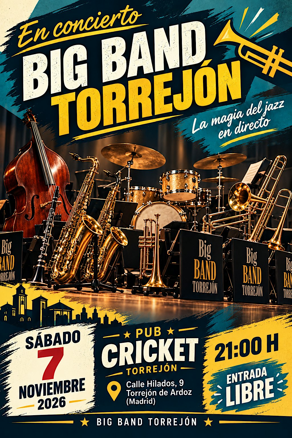 Concierto de Big Band Torrejón en Pub Cricket