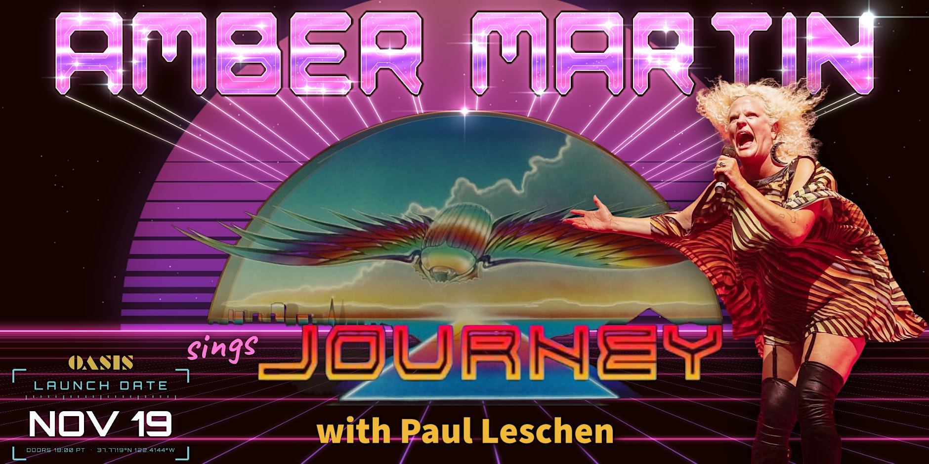 Amber Martin sings Journey with Paul Leschen