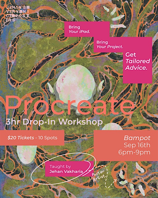 Procreate: 3hr Drop-In Workshop