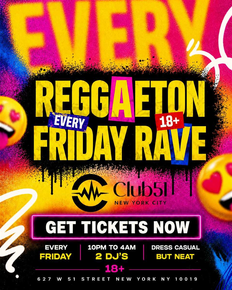 Reggaeton Friday Rave NYC