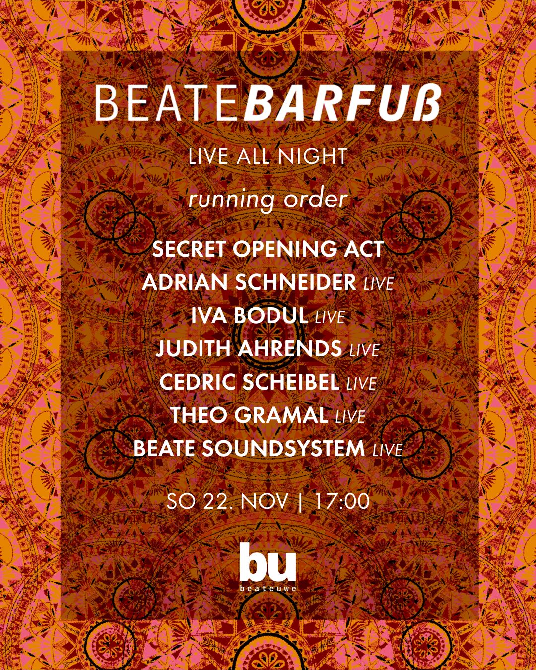 Beate Barfuß /// LIVE ALL NIGHT