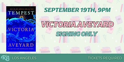 Victoria Aveyard LA Signing Lines for TEMPEST