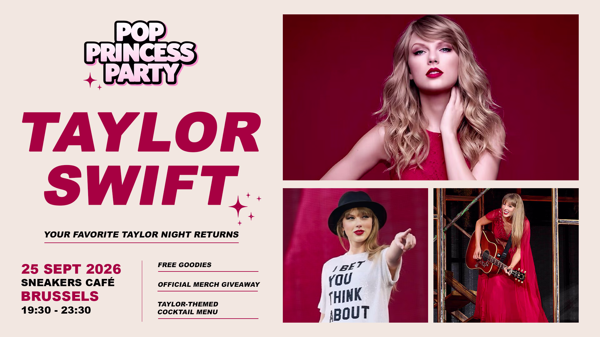 Pop Princess Party - Taylor Swift Edition Bruxelles