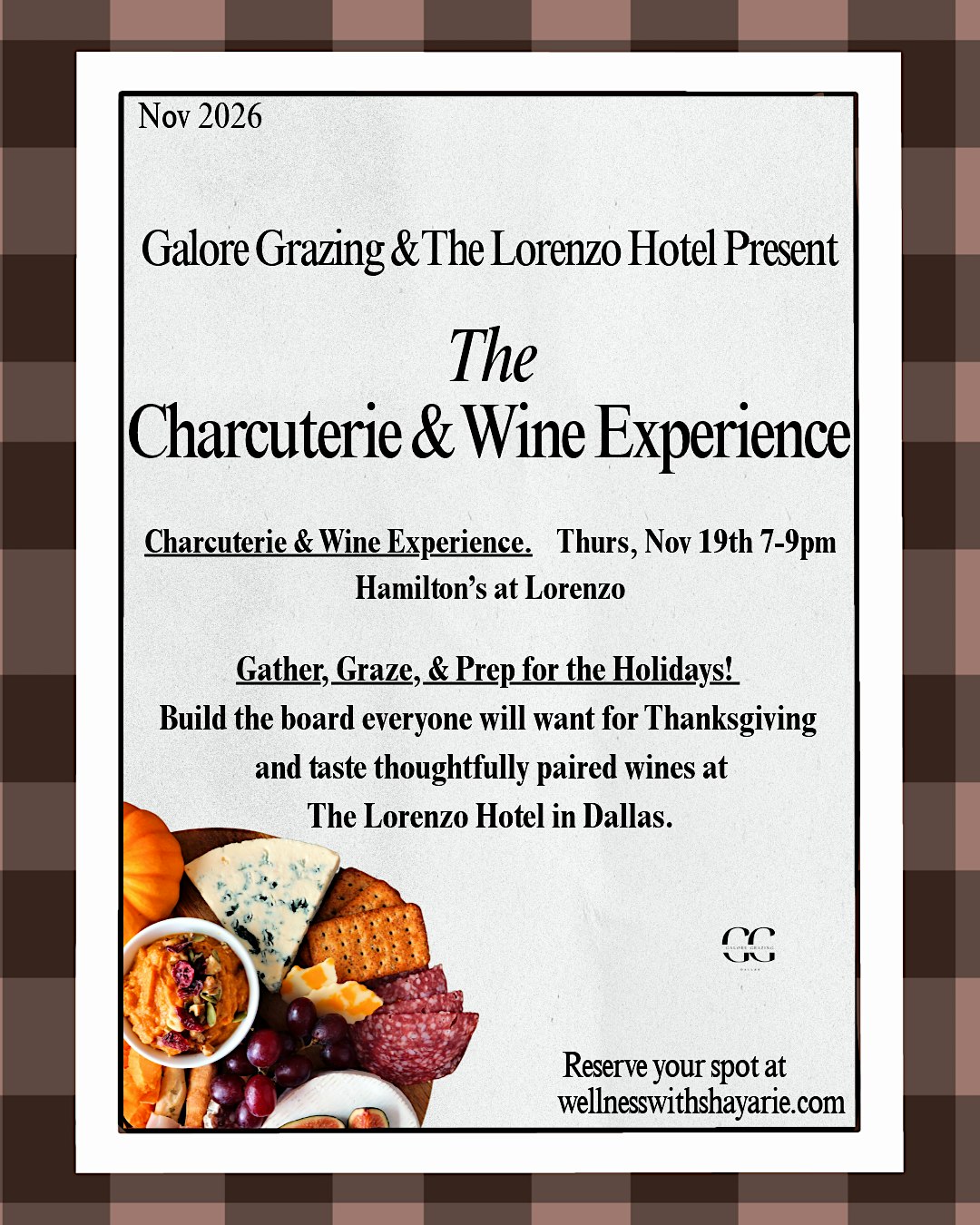 A Thanksgiving Charcuterie and Wine Experience With Galore Grazing Dallas