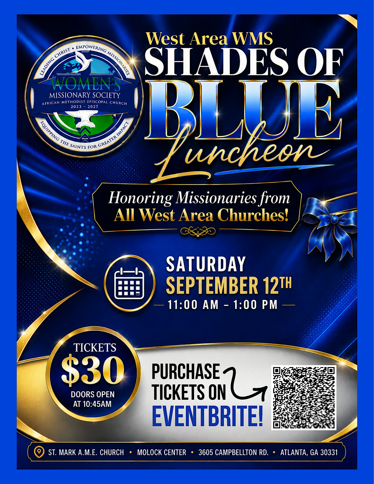 West Area WMS Shades of Blue Luncheon
