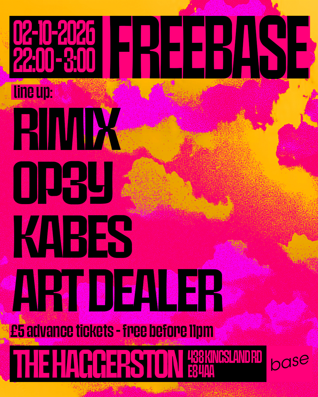 Base LDN presents FREEBASE - AUTUMN EDITION 