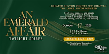 An Emerald Affair Fundraiser:  Twilight Soiree