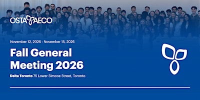 OSTA-AECO Fall General Meeting 2026