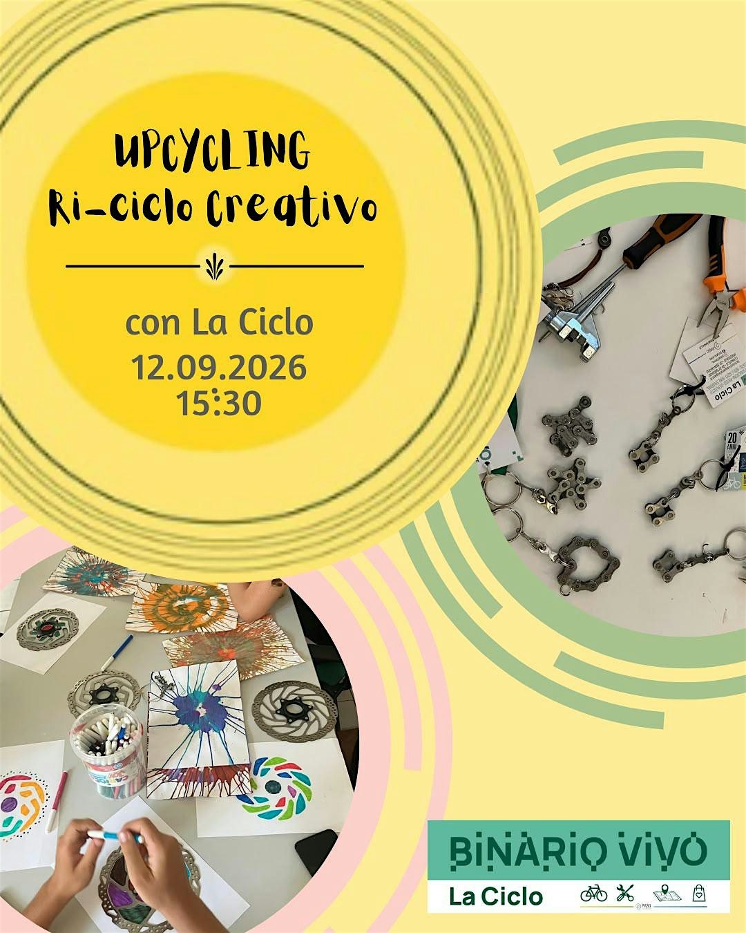 Laboratorio "Ri-Ciclo" Creativo": braccialetti con catene di bici  ​​