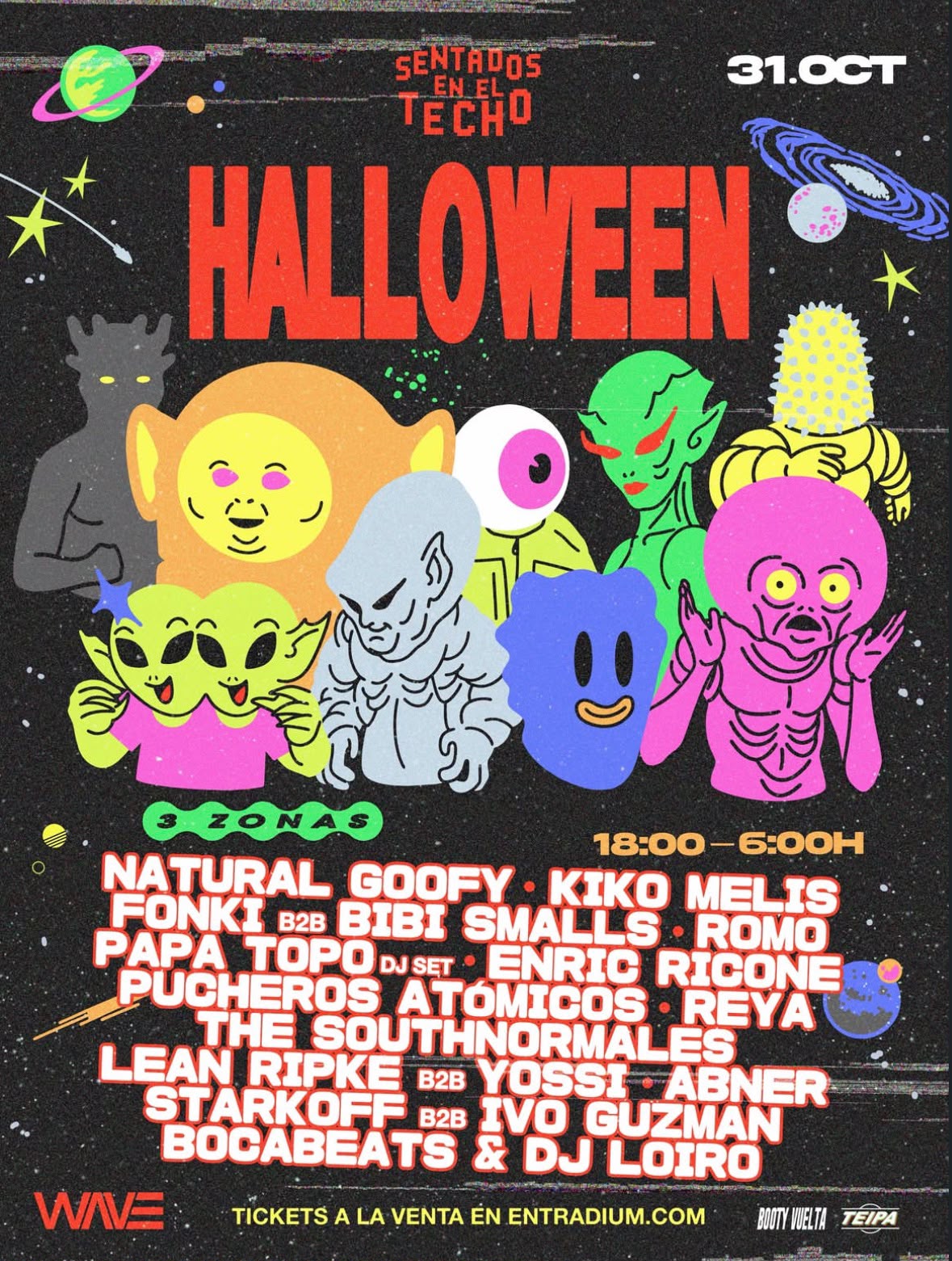 SENTADOS EN EL TECHO: HALLOWEEN SPECIAL 12h with NATURAL GOOFY + MORE