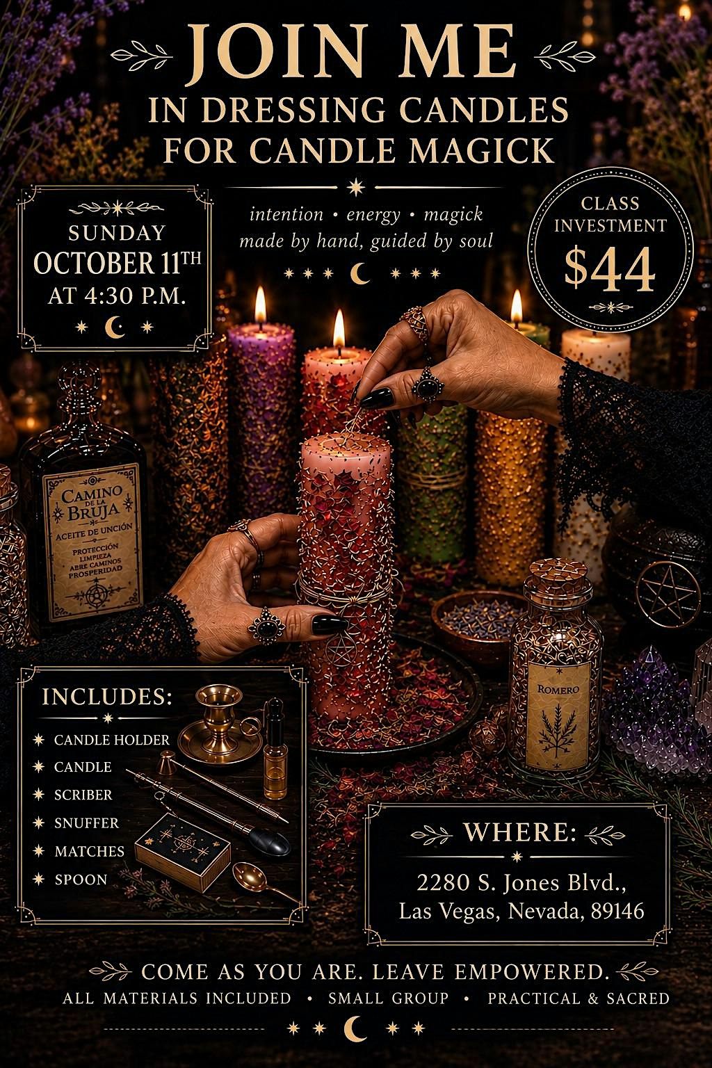 Dressing Candles for Candle "Magick" with Chela