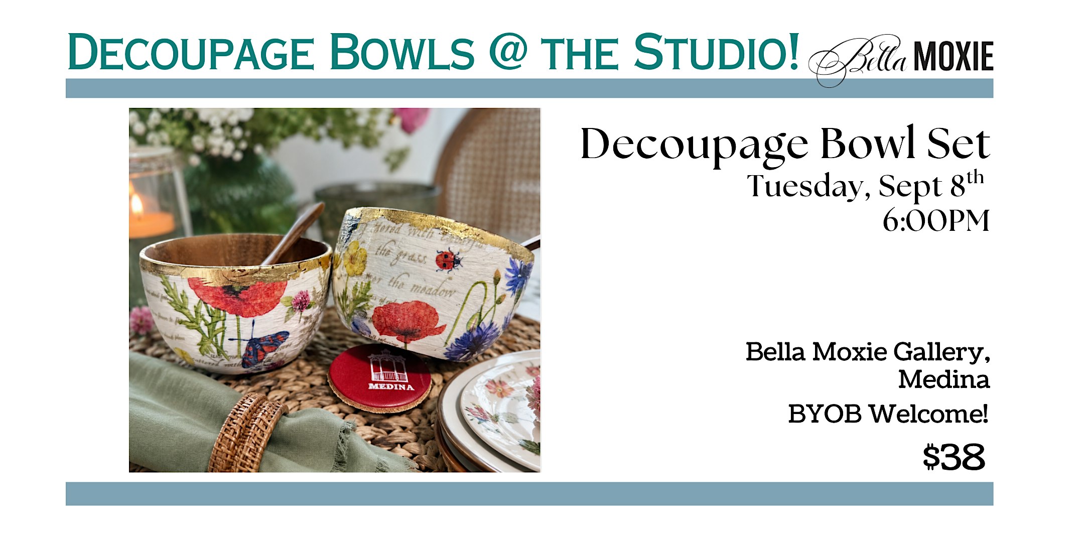 Darling Decoupage Dish Set