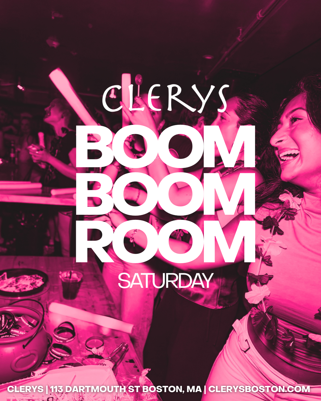 Clerys Boom Boom Room Saturday