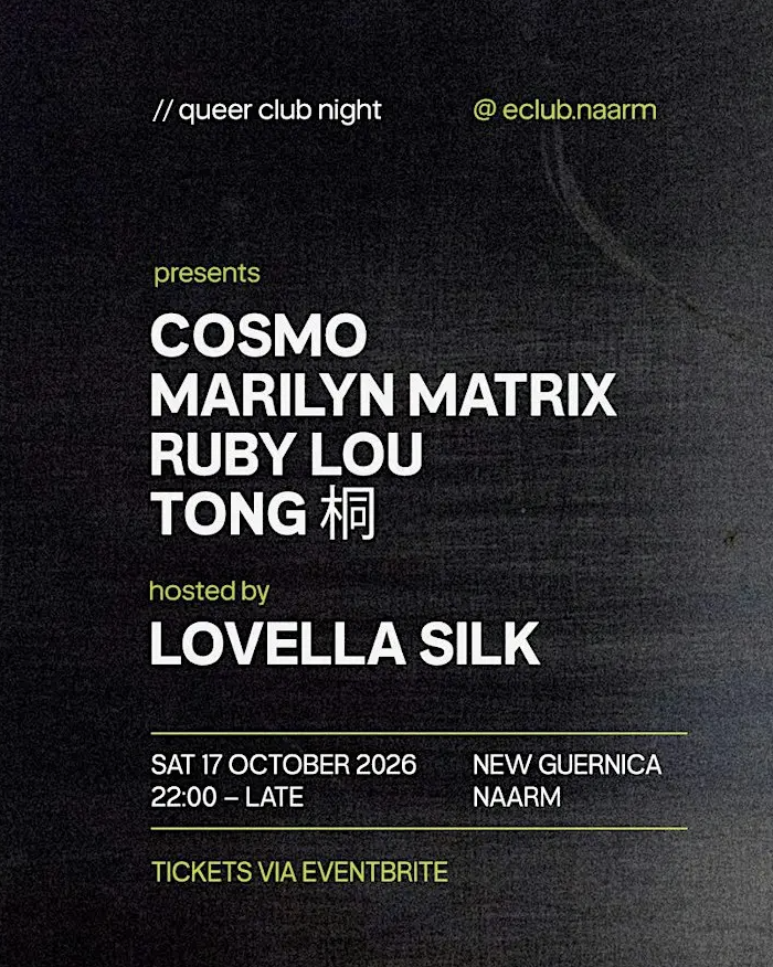 e // feat. Ruby Lou, Cosmo, Marilyn Matrix & more