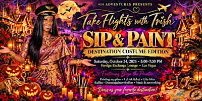 Take Flights with Trish: Sip & Paint Destination Costume Edition