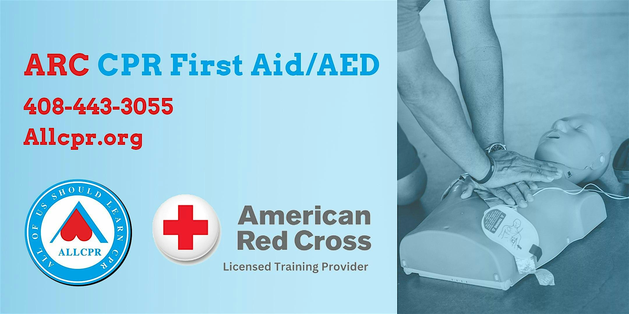 Red Cross Adult&Pediatric First Aid/CPR/AED class in Arlington