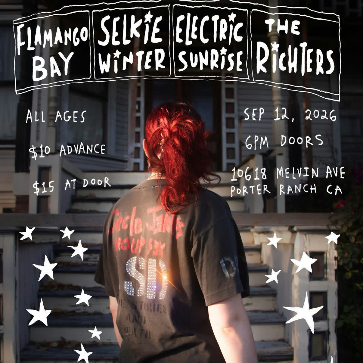 Flamango Bay, Selkie Winter, Electric Sunrise, The Richters