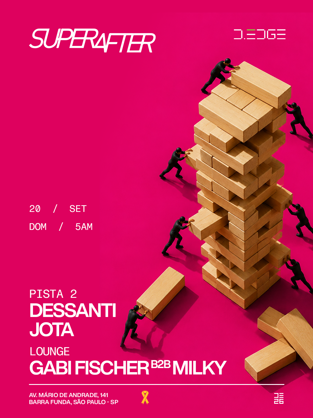 SUPERAFTER D-EDGE SP pres.: P2: DESSANTI. JOTA // LOUNGE: Gabi Fischer b2b MILKY