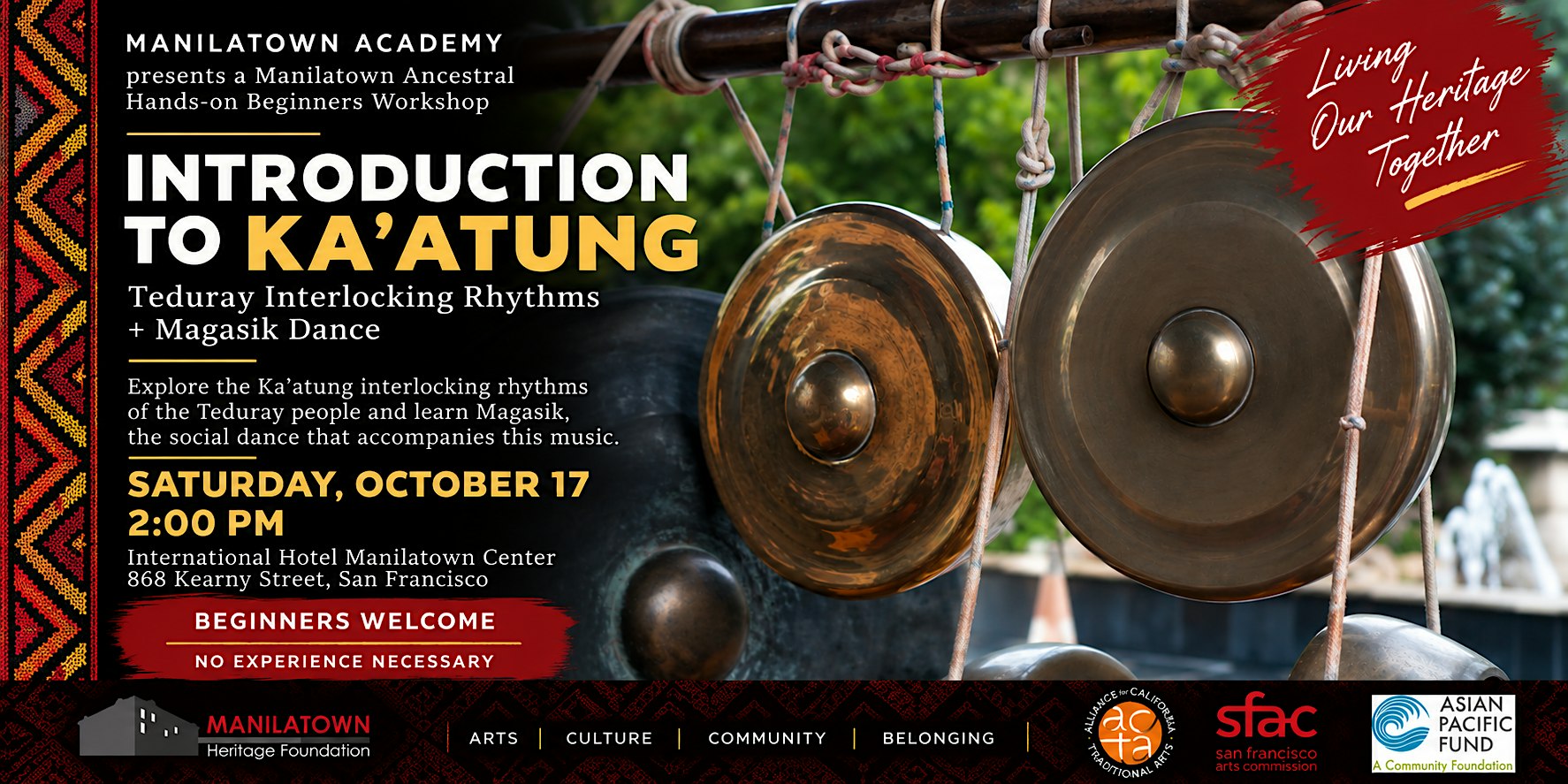 Introduction to Ka’atung: Teduray Interlocking Rhythms + Magasik Dance