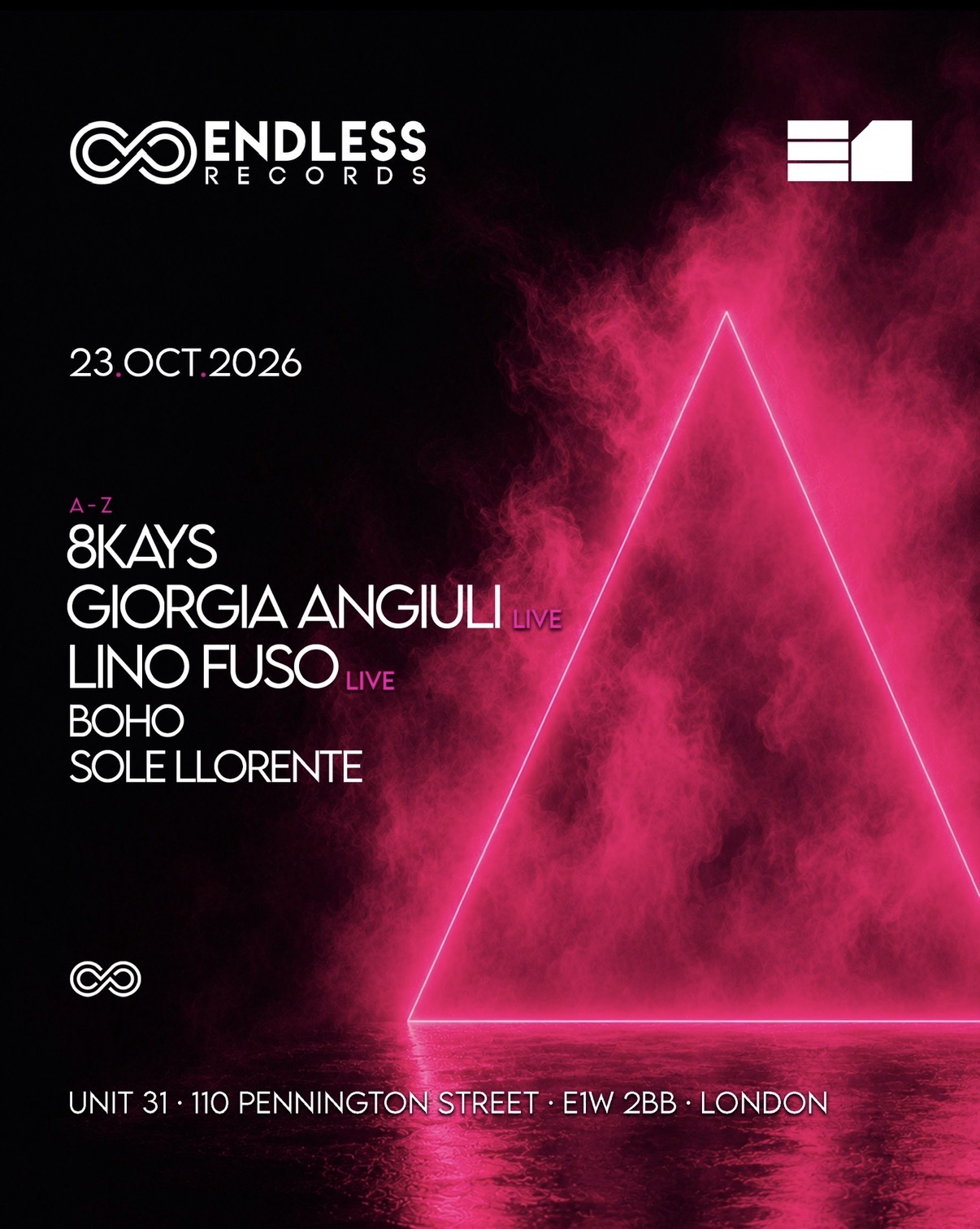 ENDLESS x E1:  8KAYS, Giorgia Angiulí, Lino Fuso
