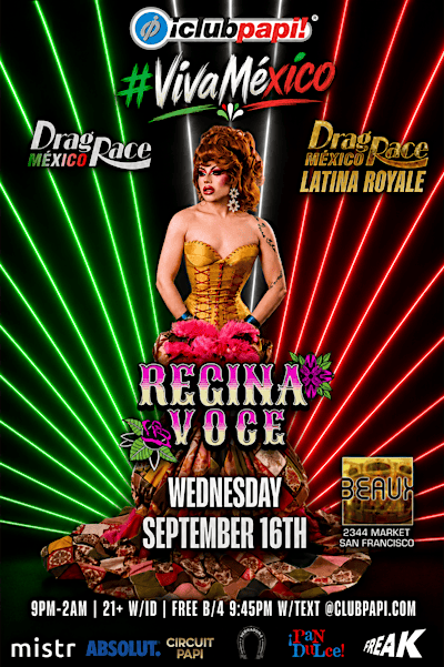 PAN DULCE PRESENTS LATINA ROYALE STAR REGINA VOCE LIVE @ BEAUX SF