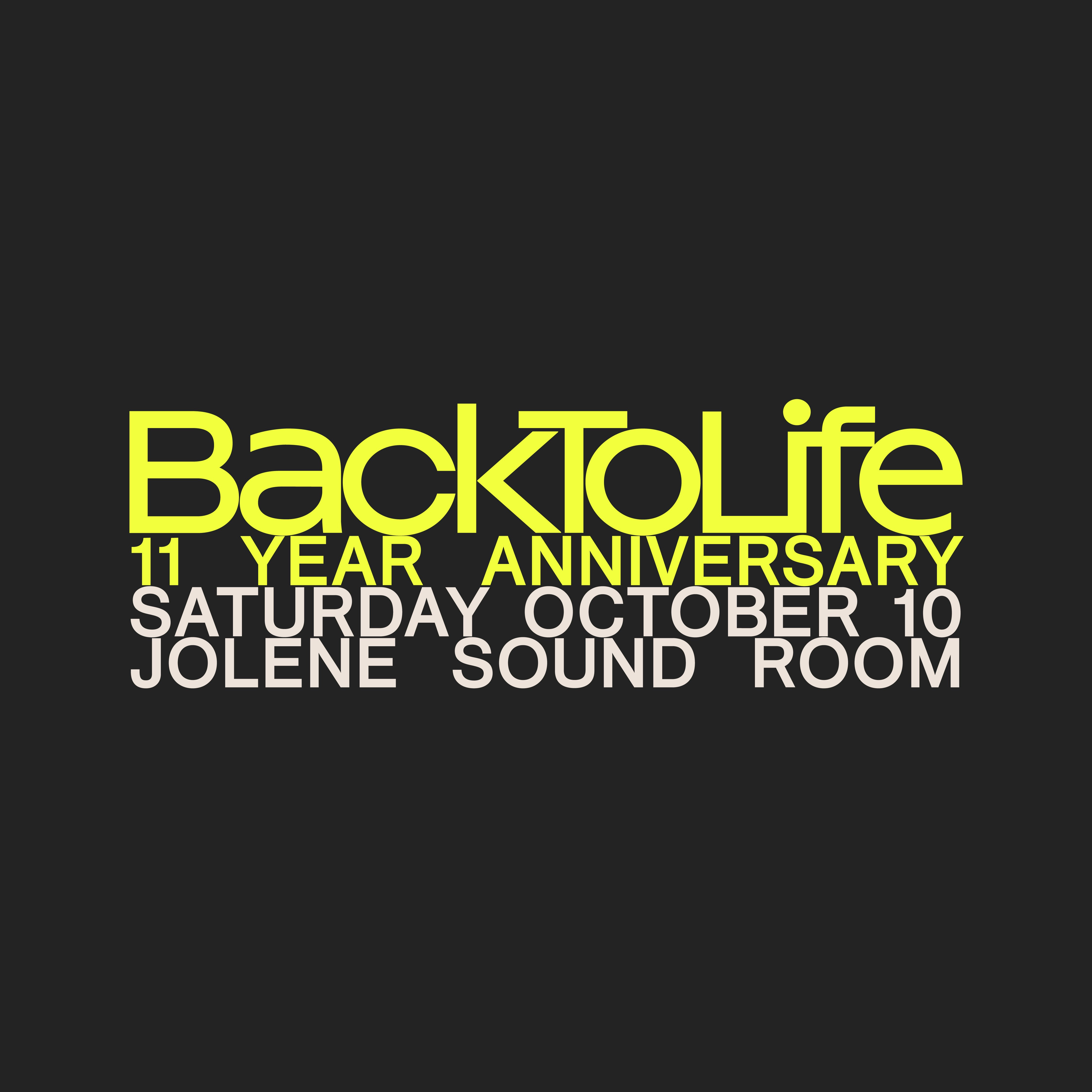 BackToLife, 11 Year Anniversary