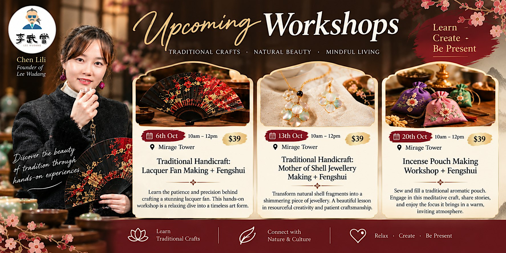 Create, Craft & Harmonise: Traditional Workshops × Wudang Feng Shui