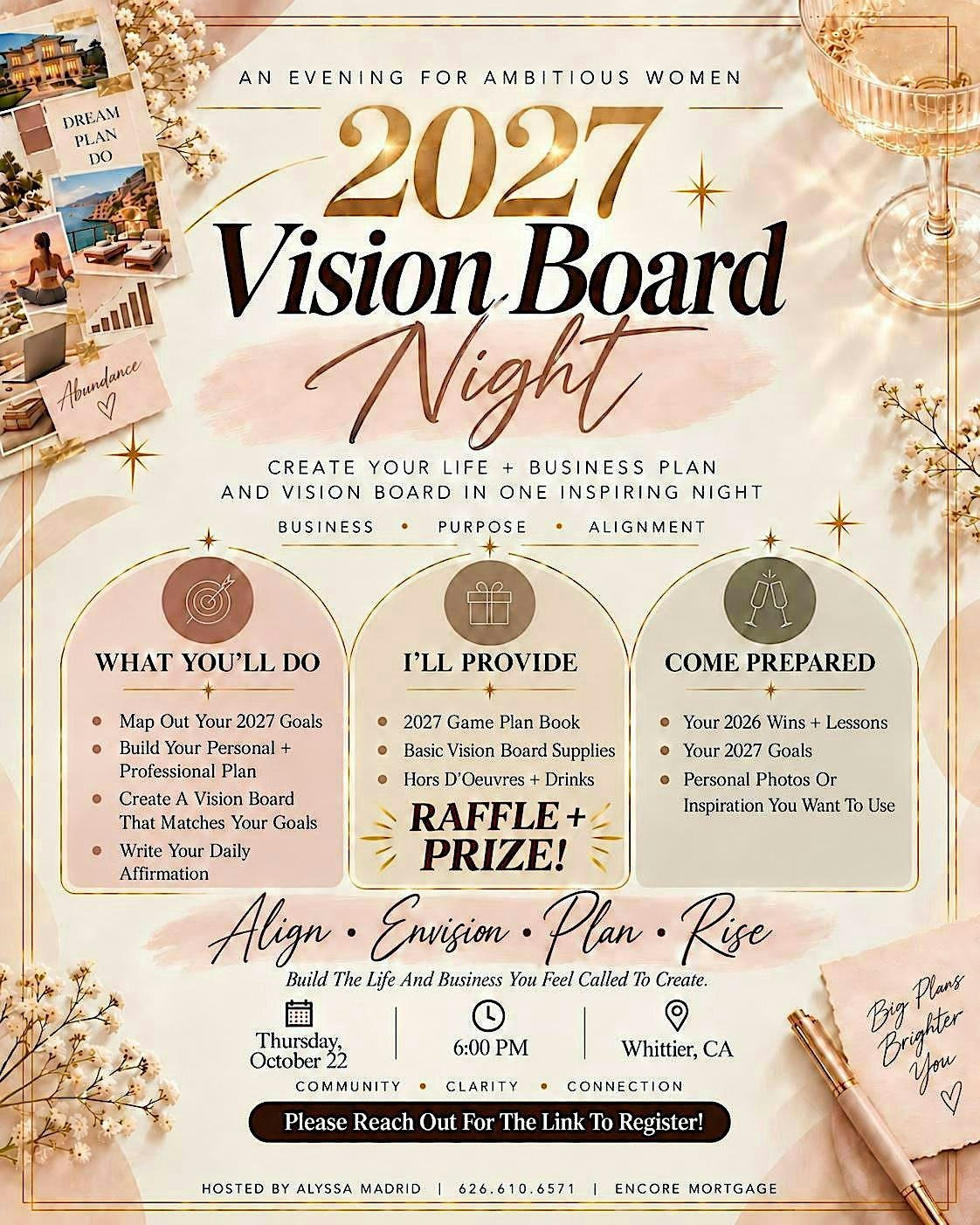 VISION BOARD - BUSINESS PLAN 2027