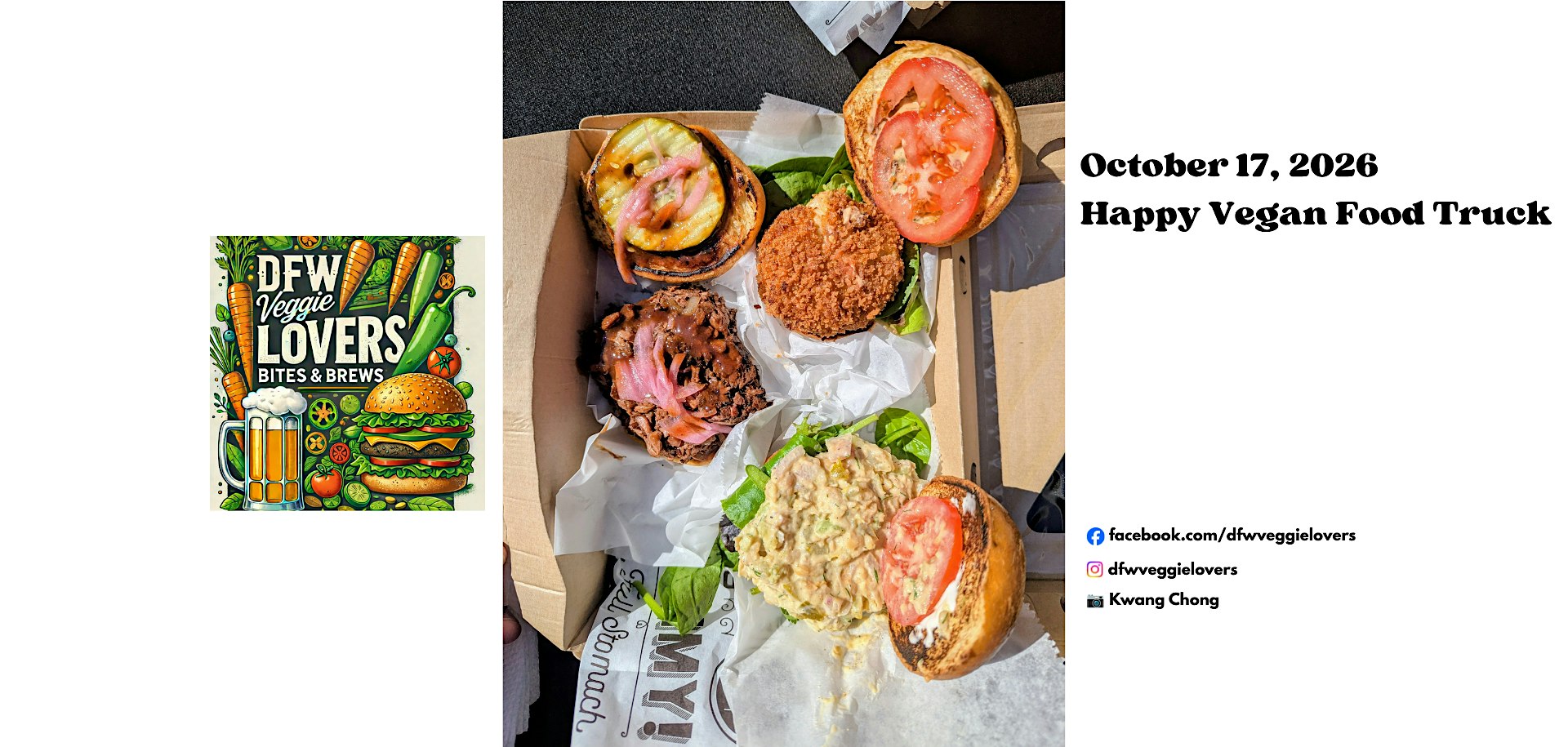 DFW Veggie Lovers Bites & Brews: Happy Vegan Food Truck - October 2026