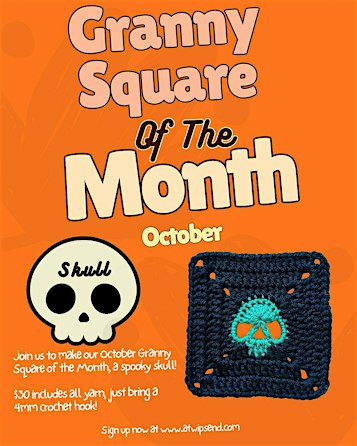 Crochet Granny Square of the Month Club! ✨ October