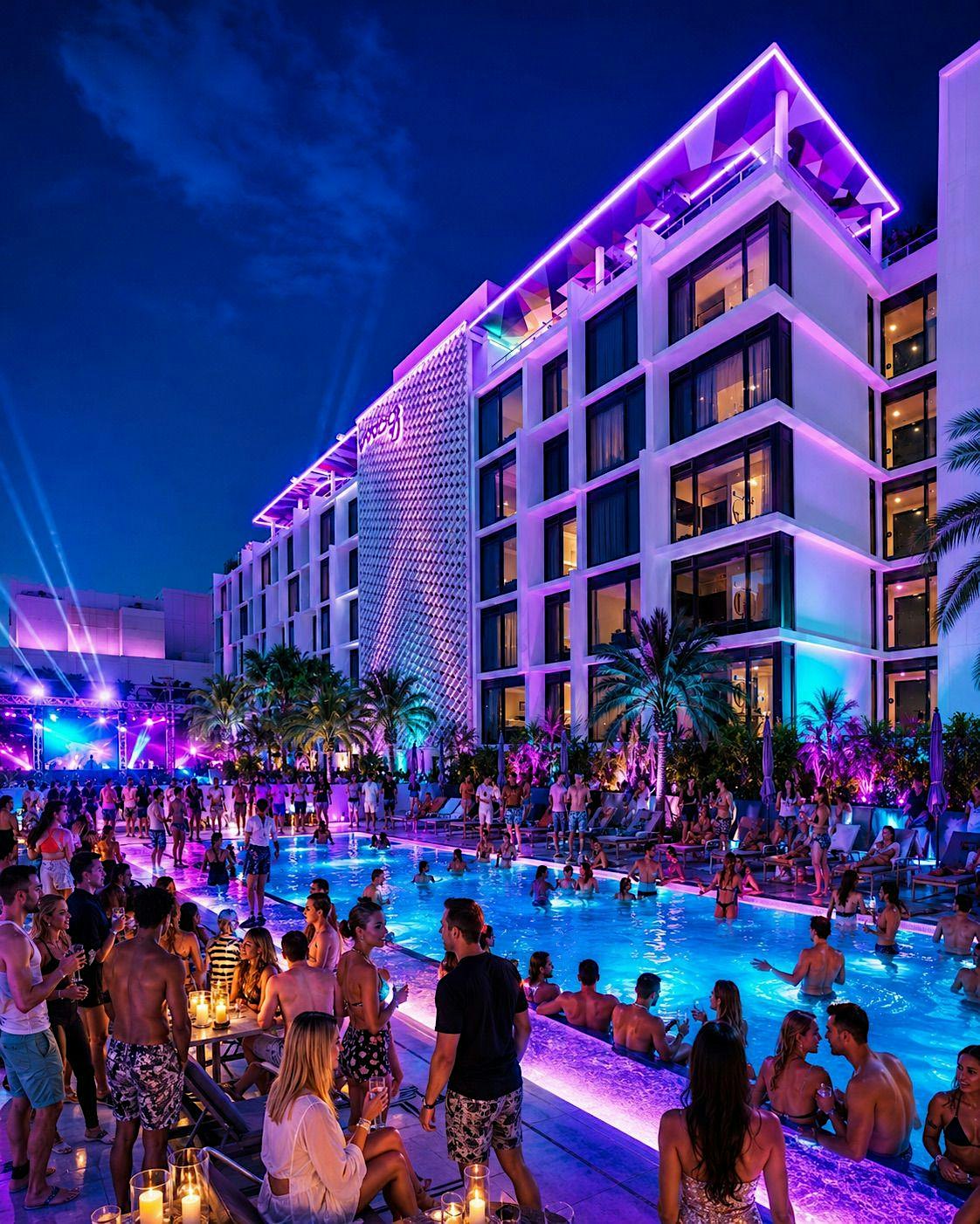 MOXY Pool Party -The Largest Pool Party in Miami