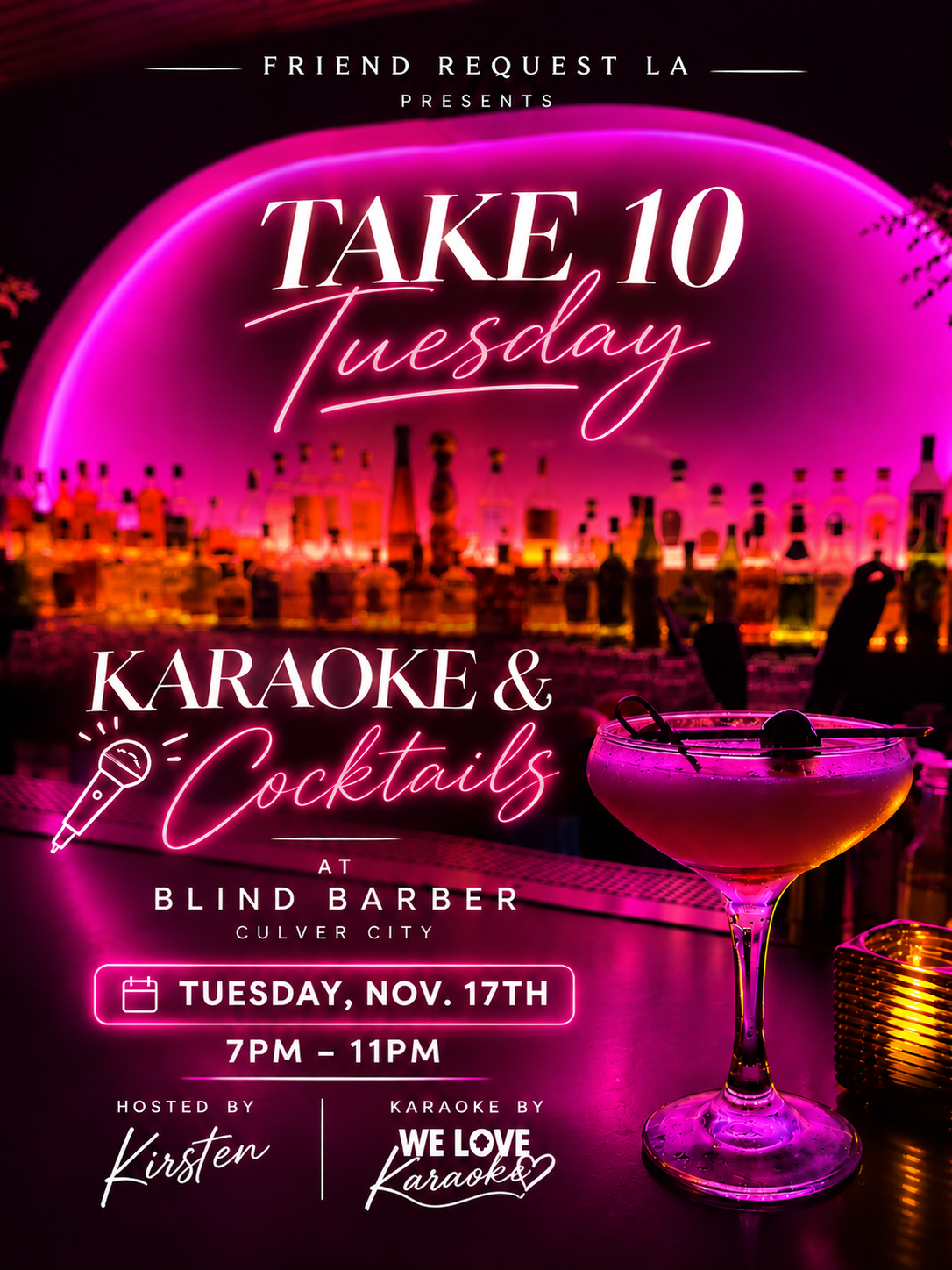 Take 10 Tuesday | Karaoke & Cocktails 🎤🍸