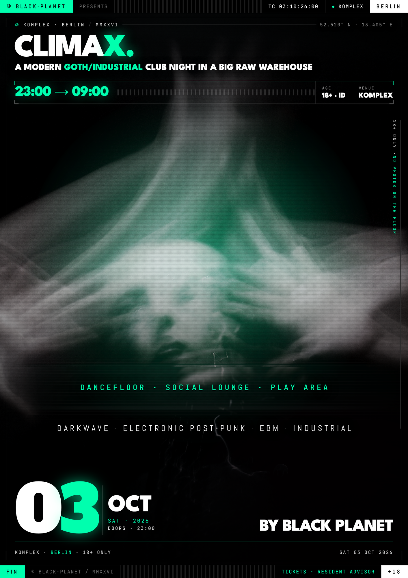 Climax - Goth / Industrial club night + play areas