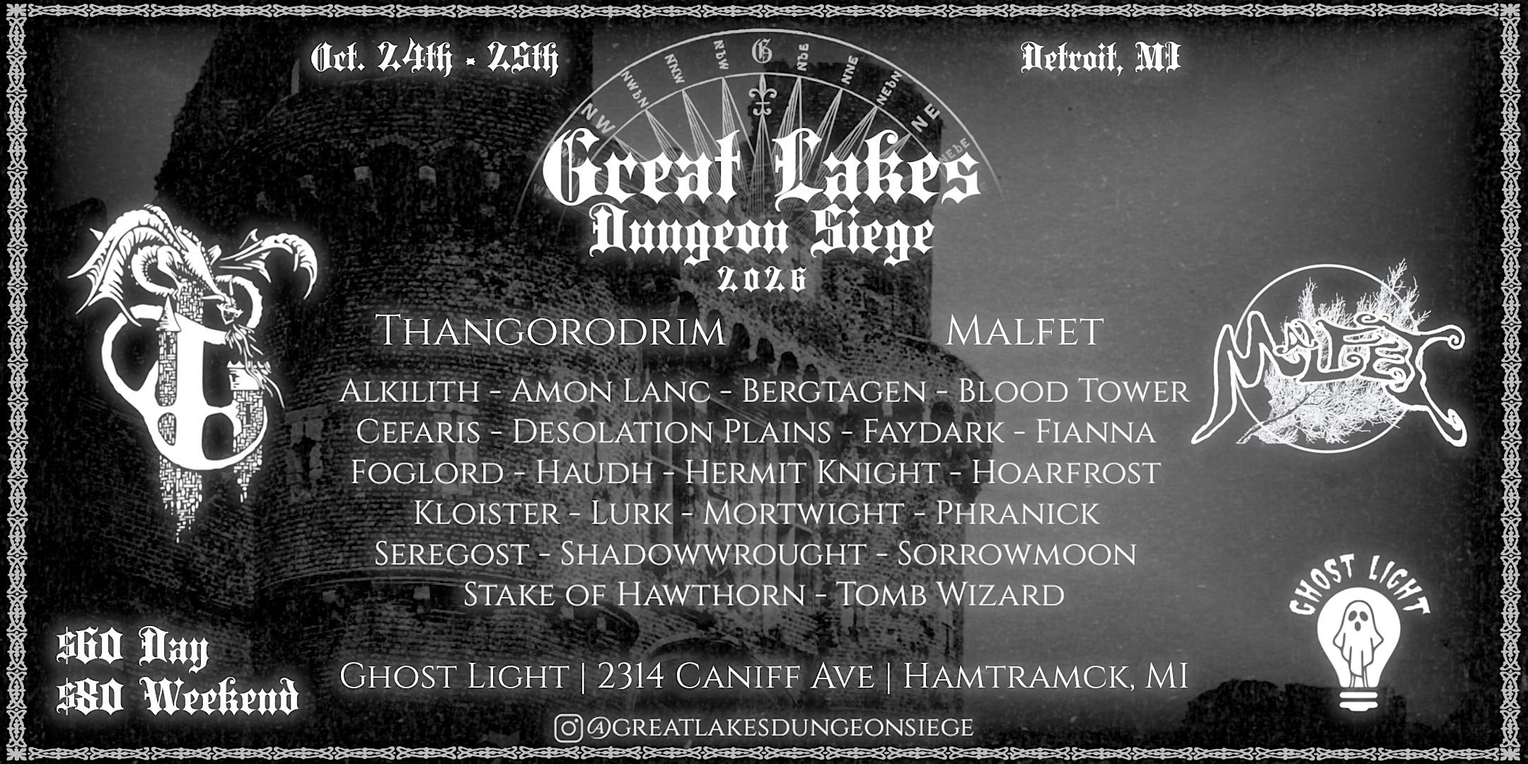 Great Lakes Dungeon Siege 2026 @ Ghost Light
