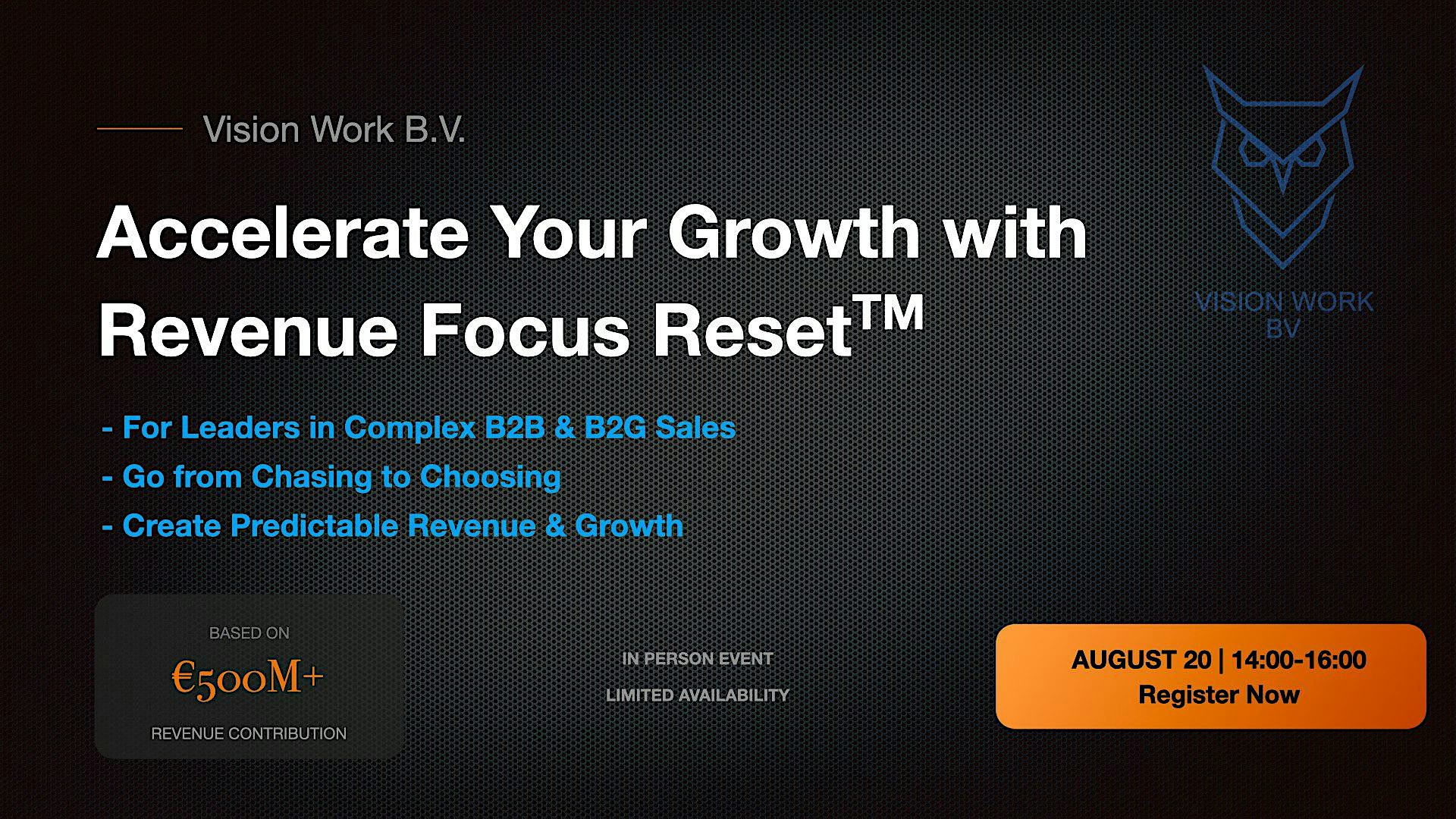 Accelerate Your Growth with Revenue Focus Reset (RFR)