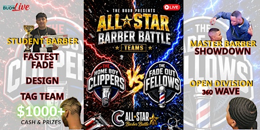 BUOR Live: Barber Battle, Nail & Makeup Competitions + Braids, Loc's & 360